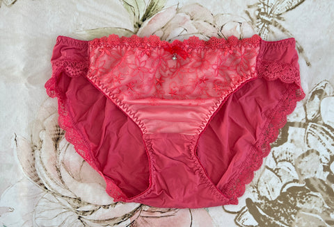Hot Pink Lacy Panty
