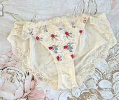 Vanilla Red Roses Panty