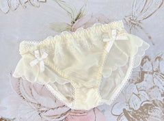 Yellow Lacy Chiffon Panty