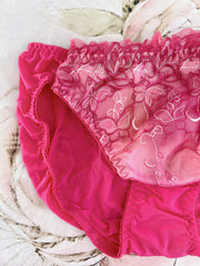 Hot Pink Flowers Panty