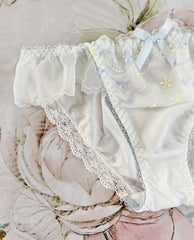 White Mixed Flowers Panty