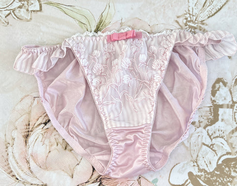 Ruffled Pink Floral Panty