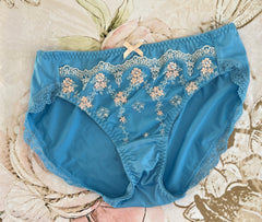 Ocean Blue Floral Panty