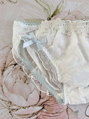 Baby Blue Lacy Flower Panty