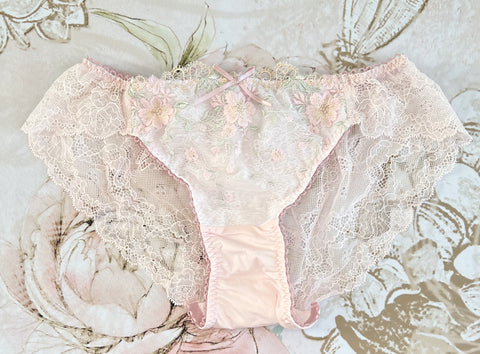 Sexy Lacy Pink Floral Panty