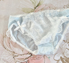 White Baby Blue Flowers Panty