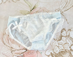 White Baby Blue Flowers Panty