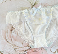 White Mixed Flowers Panty