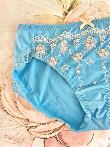 Ocean Blue Floral Panty